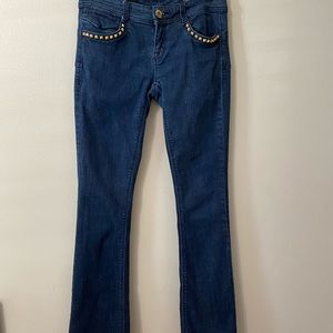 Cache slim boot jeans